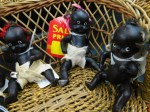 5 black bisque dolls b